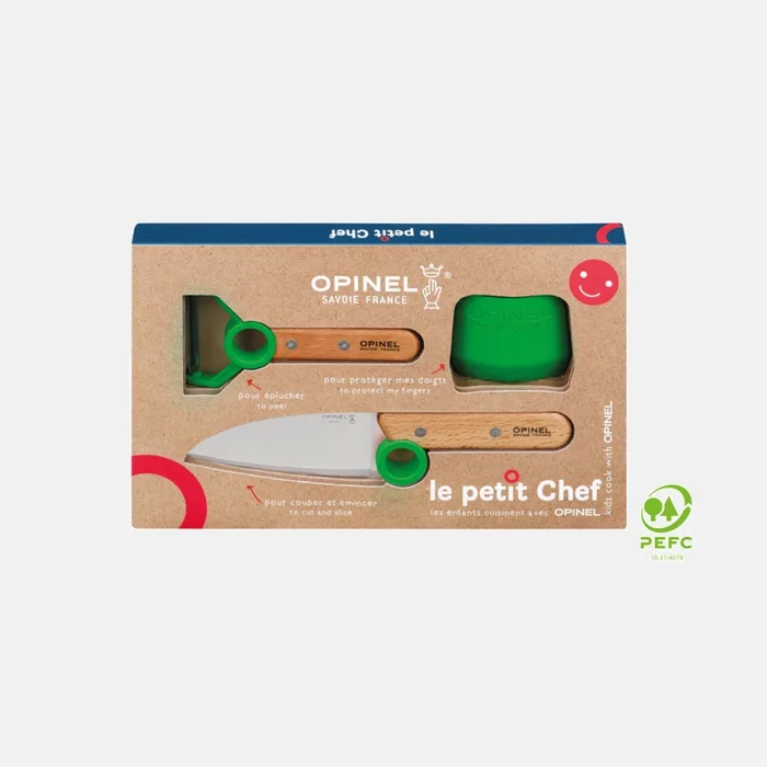 002577 Opinel Coffret petit chef 3 pièces Vert