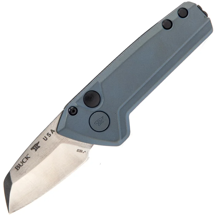 0839BLS-B – Buck Mini Deploy Wharncliffe Auto Blue