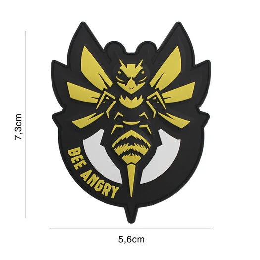101 INC 3D PVC patch » Bee Angry » yellow