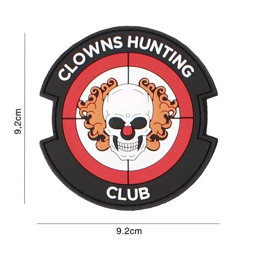 101 INC 3D PVC patch » Clowns Hunting Club » red