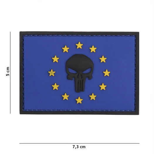 101 INC 3D PVC patch  » Punisher EU  » blue