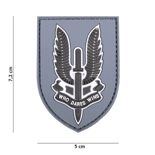 101 INC 3D PVC patch shield » WHO Dares Wins » Gray