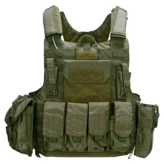 101 Inc Gilet porte-plaques Raptor Molle, vert olive