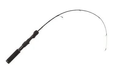 13 Fishing – Widow Maker Deadstick Ice Rod 28″ M (Moyen) – Blank en composite de carbone avec siège de moulinet Evolve Soft Touch
