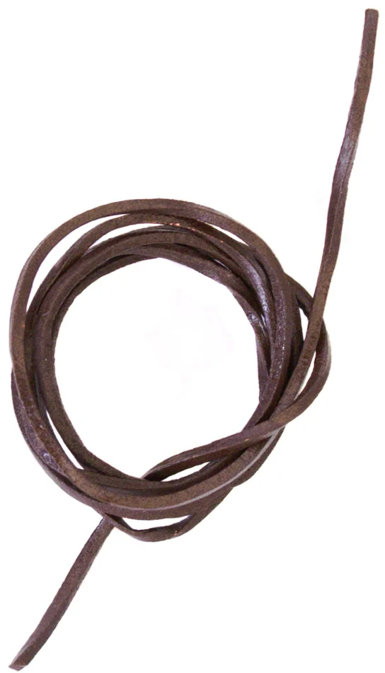 1626022120 – Lanière en cuir, carrée brune 120 cm x 2.5mm