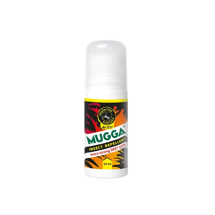 167-003 – Mugga Repellent 50% DEET 50 ml roll-on LIRE la DESCRIPTION