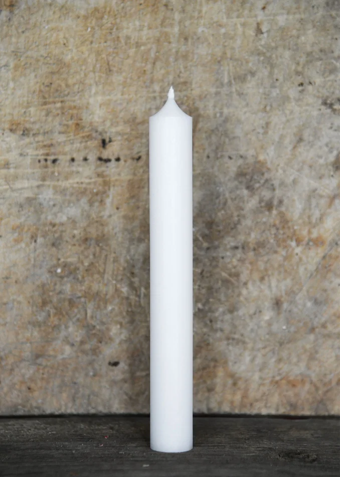 1901022510 – LARP Bougie Lisse Ronde 180x22mm 8H BLANC