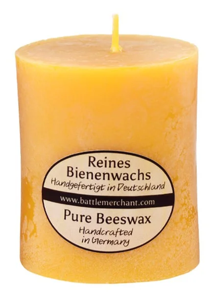 1903000004 – LARP Bougie en cire d&rsquo;abeille pure, massive 7,5x6cm