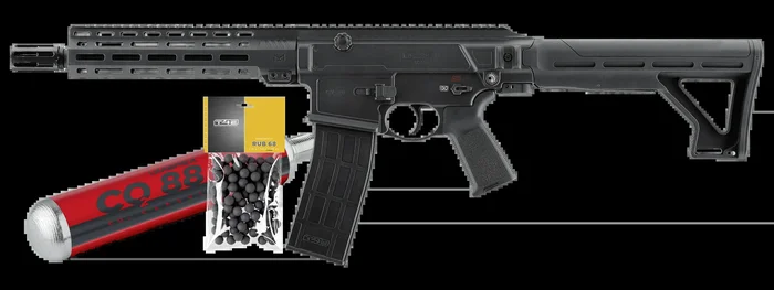 2.4063XP – PACK PRET A TIRER T4E TC68 CAL 68 FULL AUTO – 16 J (100 BILLES ET 1 CO2 88G)