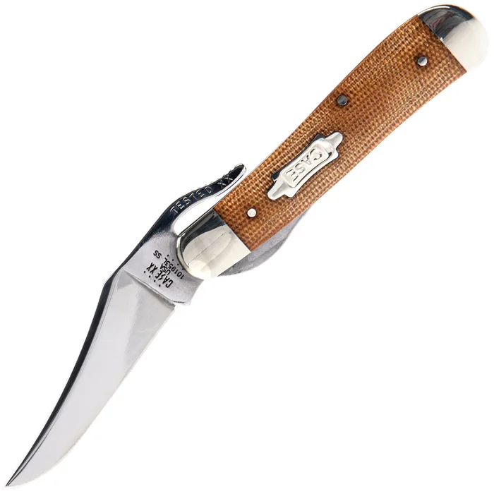 23692 – Case Natural Canvas Micarta Smooth Russlock