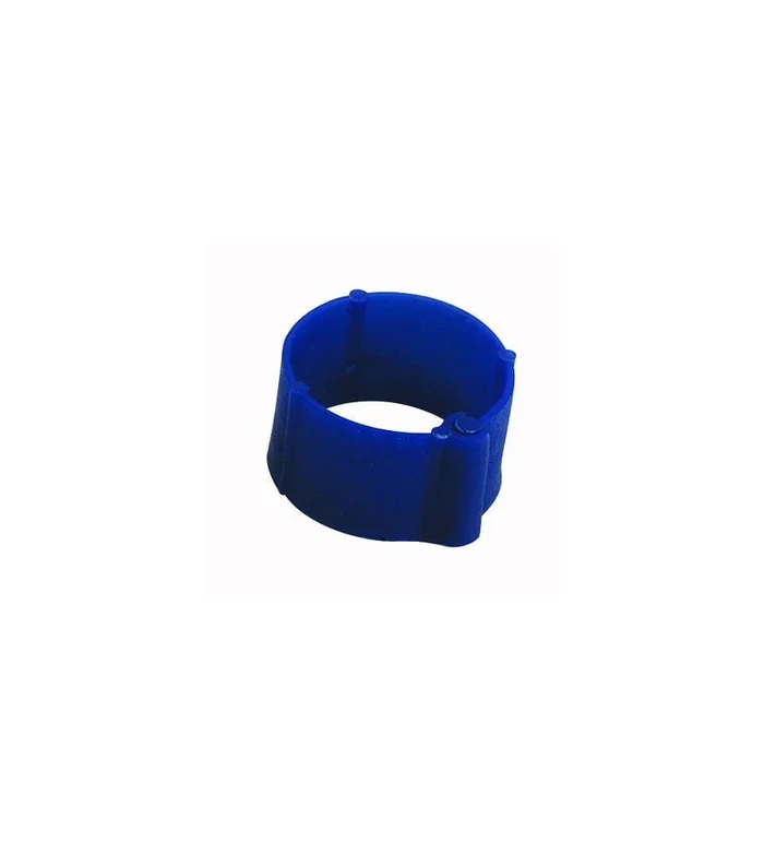 25 Bagues à clips Bleue 8mm