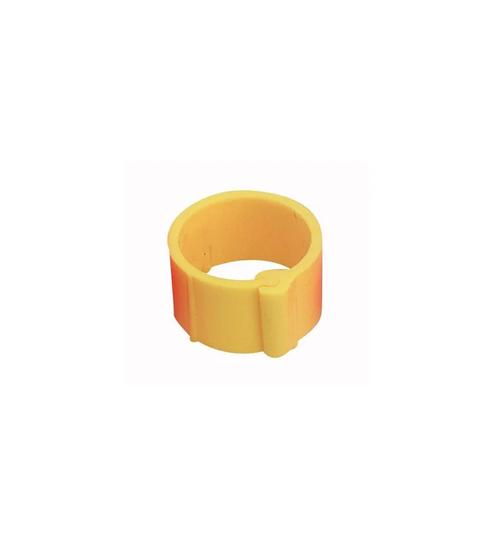 25 Bagues à clips Ø 12 mm Jaune