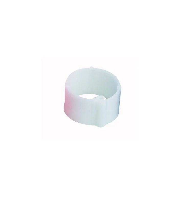 25 Bagues à clips Ø 16 mm Blanche