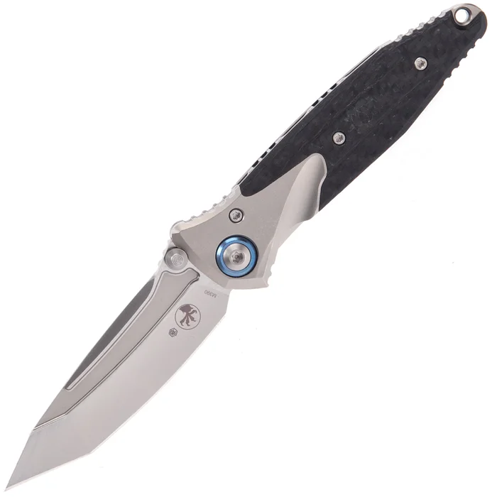 261M-7CFTI – Microtech Socom Bravo mini T/E Titanium/CF bead blast std