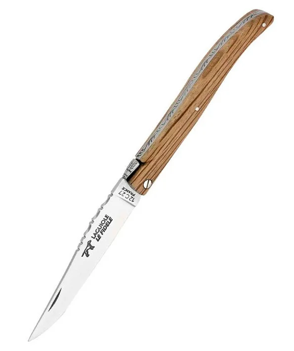 2835 – LAGUIOLE LE FIDELE PLEIN MANCHE CHENE 12CM INOX