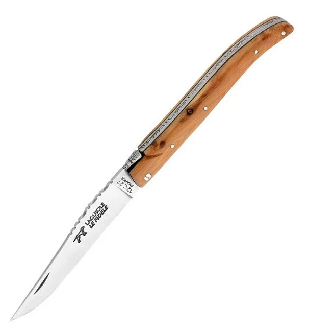 2837 – LAGUIOLE LE FIDELE PLEIN MANCHE GENEVRIER 12CM INOX