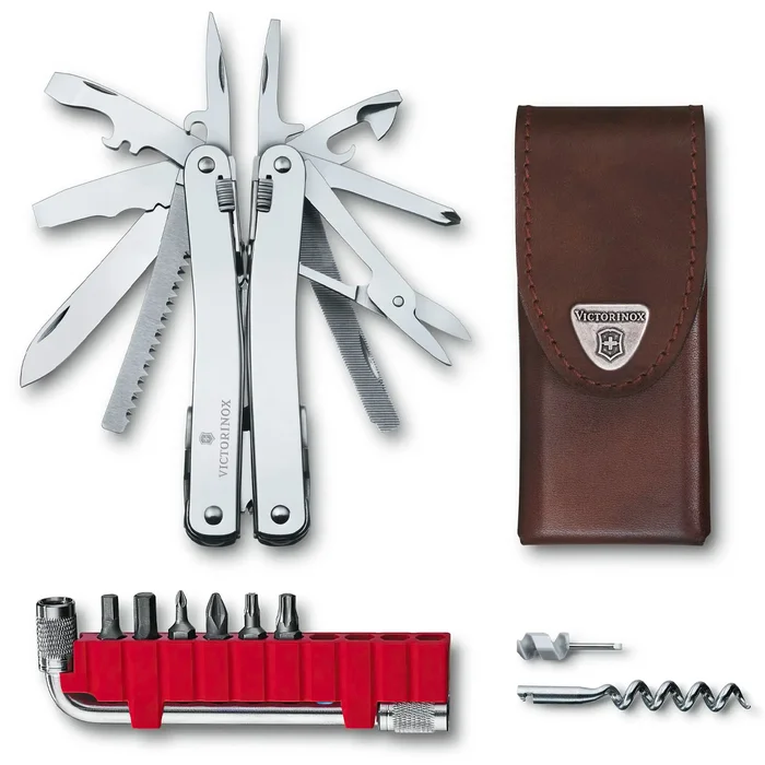 3.0235.L – Victorinox SWISSTOOL SPIRIT X PLUS + ETUI CUIR