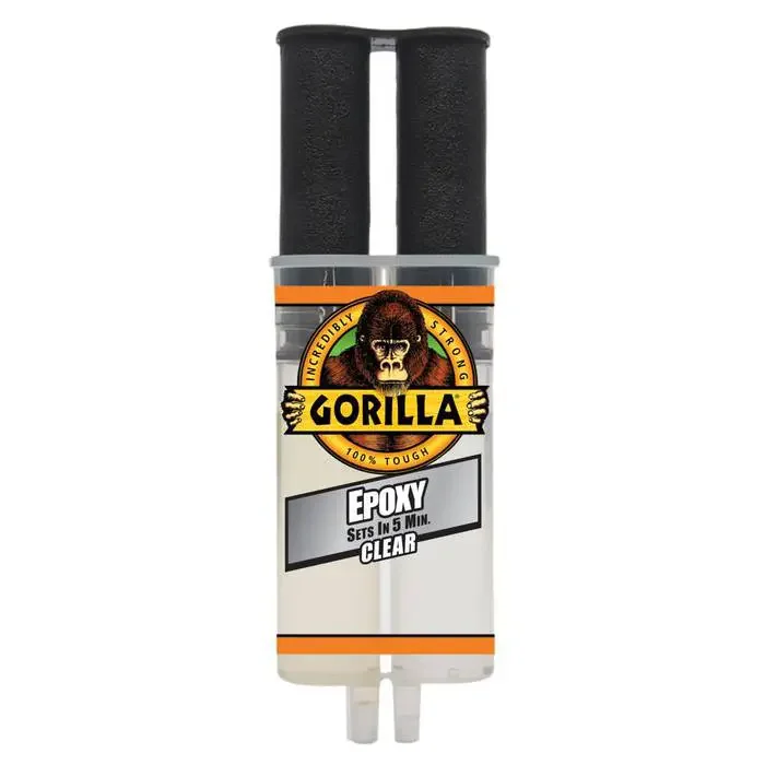 350-05-010 – Gorilla Tough EPOXY Crystal Clear Bi-Composants 25ml Prise 5min
