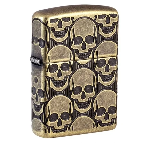60007234 – ZIPPO Skull Armor Design