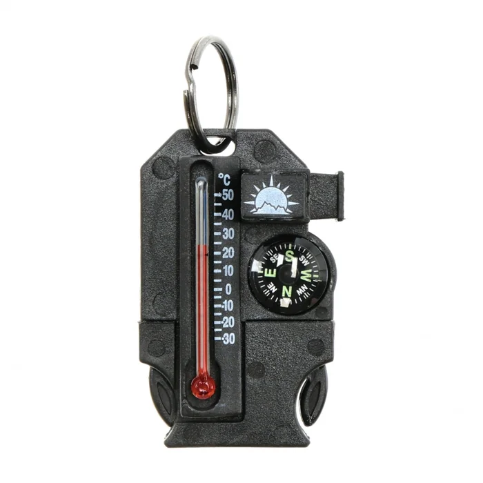 841-011 – Sun CO. Outsider 4 in 1 Ferrorod Sifflet Boussole Thermomètre
