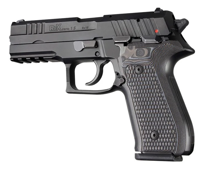 92127 – Hogue PLAQUETTES Rex Zero 1 Piranha G10 G-Mascus Black/Grey