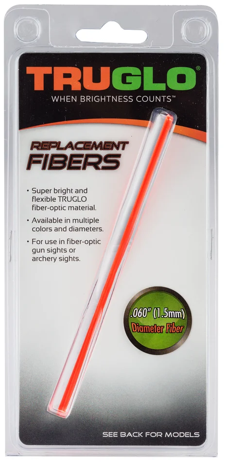 A50480 – Truglo Set de 5 fibres optiques fluo rouges