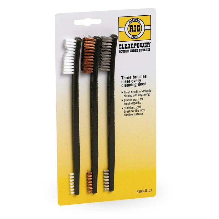 A52179 – BIRCHWOOD CASEY Set de 3 brosses de nettoyage