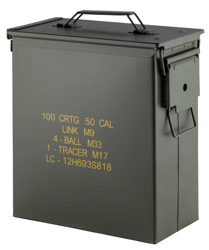A60447 – Caisse à munition acier occasion Cal. 50