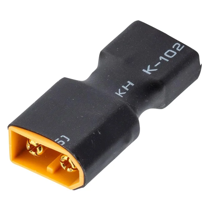 Adaptateur XT60 Male vers T-Deans Femelle BO MANUFACTURE – Connectique Fiable – Compatible Batteries RC – Pour Connexion Sécuris