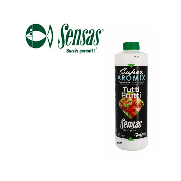 ADDITIF SENSAS SUPER AROMIX TUTTI FRUTTI 500ML
