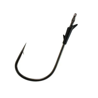 Addya Black Nickel 2x Flipping Crochets avec couverture lourde et œil soudé – 4 pack