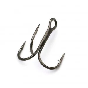 Addya Black Nickel Hercules King Salmon Remplacement spécial 2x Treble Hook – 10 pack