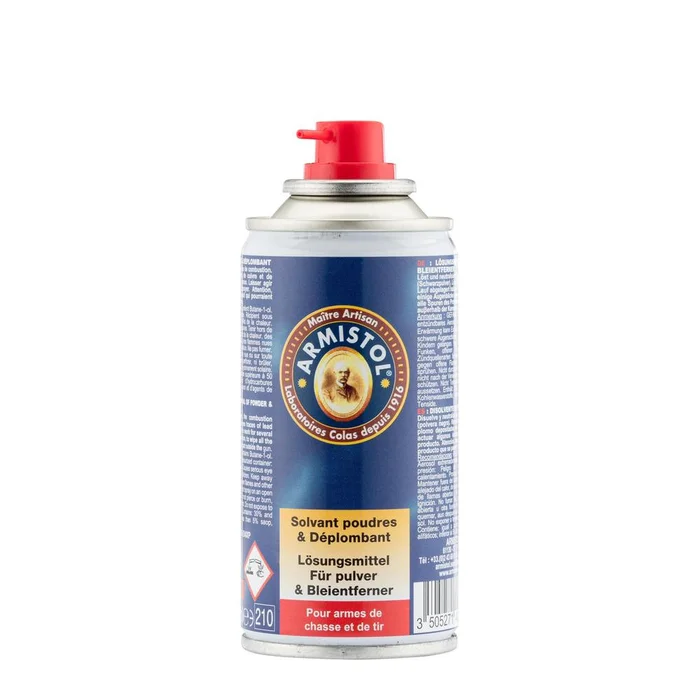 Aérosol Solvant Poudres et Déplombant Armistol – Nettoyage Rapide – Protection Armes – Performance Optimale