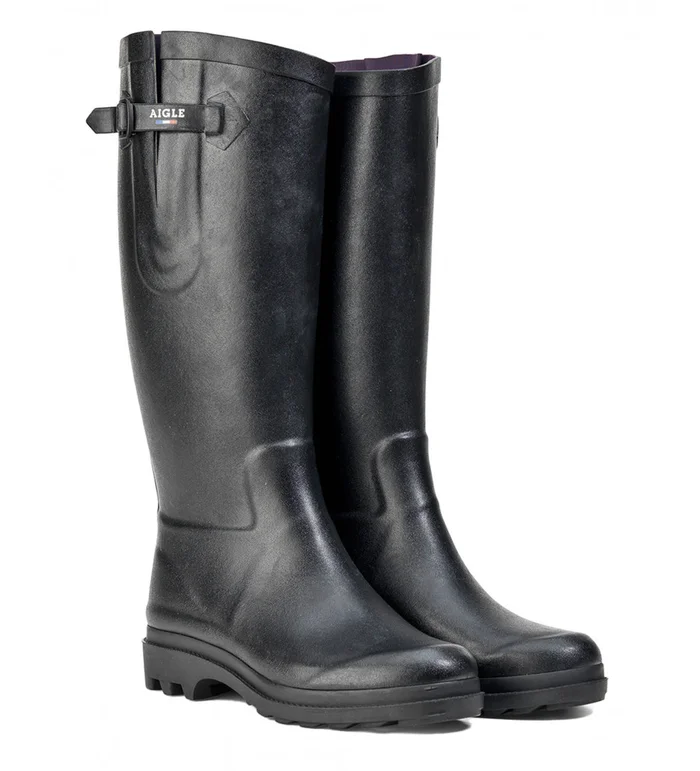 Aigle – Bottes de pluie Femme boyfriend Aiglentine 2 Noir