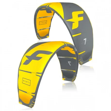 Ailes Kitesurf à BoudinF-One WTF ?! V.2 Jaune 2022