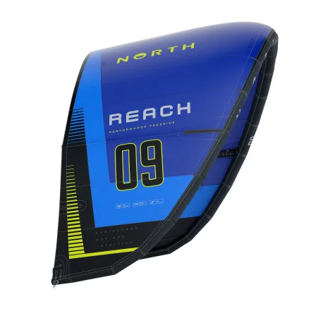 Ailes Kitesurf à BoudinNorth Kiteboarding Reach Kite – blue 2025