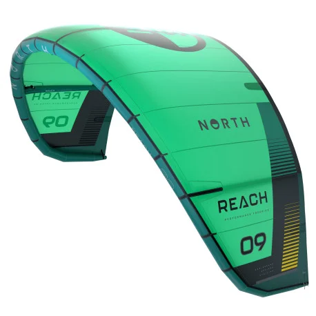 Ailes Kitesurf à BoudinNorth Kiteboarding Reach Kite – Marine Green 2024