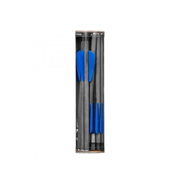 AJ9114 Ek Archery Lot de 10 traits bleu Adder – Carbone