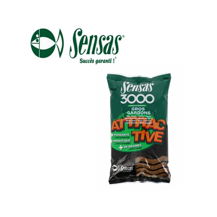 AMORCE SENSAS 3000 ATTRACTIVE GROS GARDONS 1KG