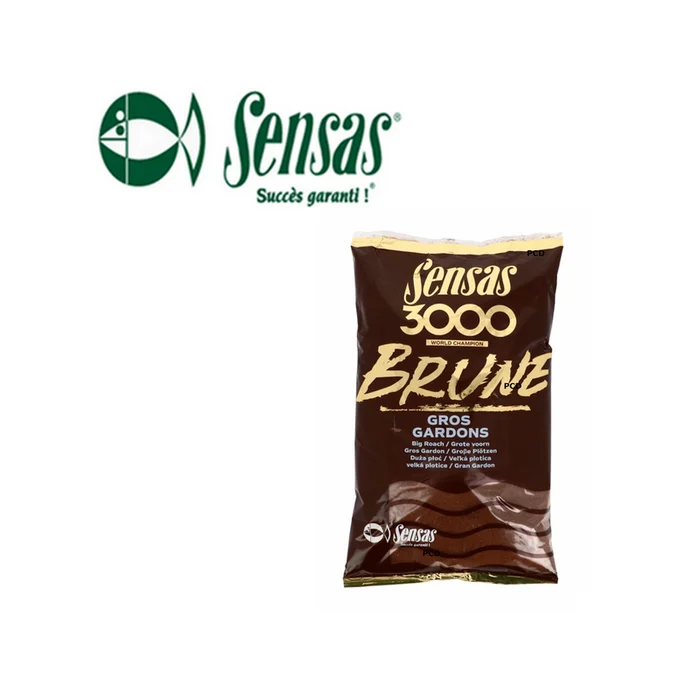 AMORCE SENSAS 3000 BRUNE GROS GARDONS 1KG