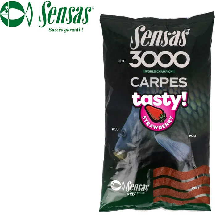 AMORCE SENSAS 3000 CARP TASTY STRAWBERRY 1KG