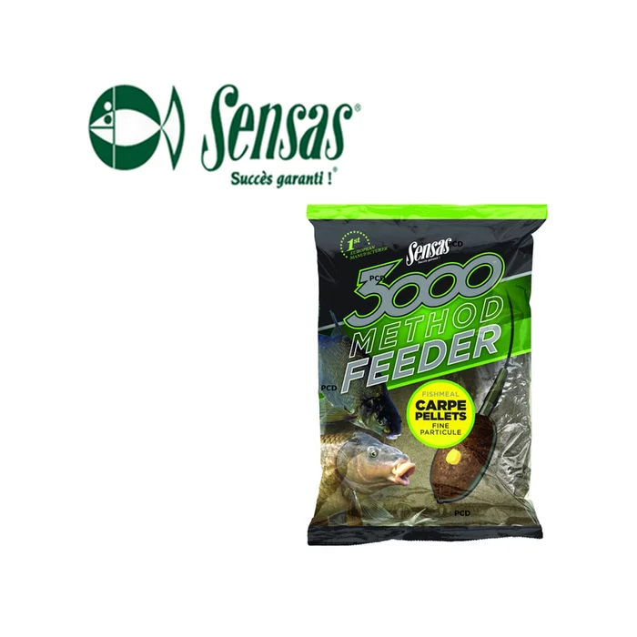 AMORCE SENSAS 3000 METHOD FEEDER CARPE PELLETS 1KG