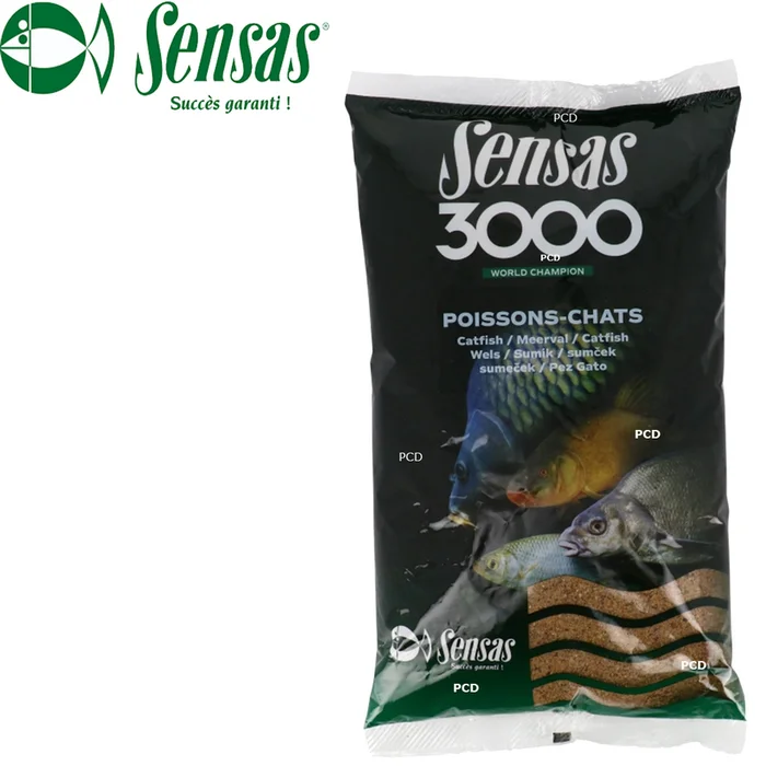 Amorce Sensas 3000 Poisson-Chat 1kg