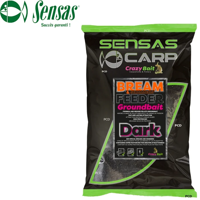 AMORCE SENSAS BIG BAG GROUNDBAIT UK BREAM FEEDER DARK 2KG