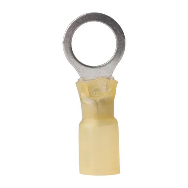 Ancor 12-10 3/8 Cosse à anneau thermorétractable jaune Paquet de 100