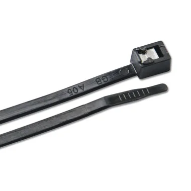 Ancor 8&Prime; UV Black Self Cutting Cable Zip Ties – 500-Pack