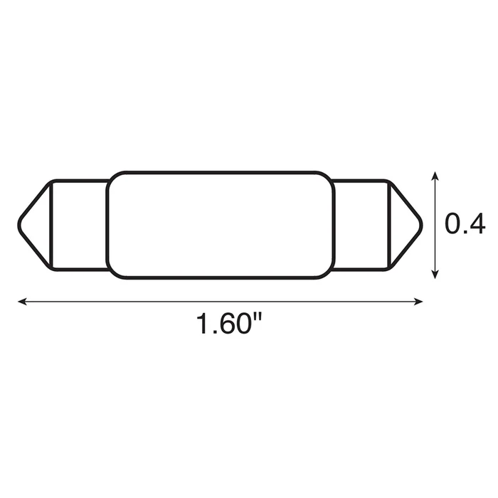 Ancor Bulb, Festoon, 12V – .97A – 15W – 12CP – 2-Pieces – Image 2