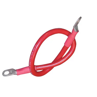 Ancor Câble de batterie assemblé, fil de calibre 2 AWG (34 mm), goujon de 3/8&Prime; (9,5 mm), rouge – 18&Prime; (45,7 cm)