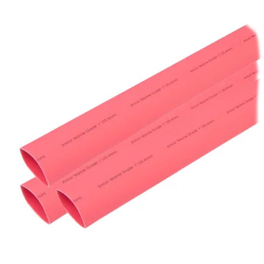 Ancor Gaine thermorétractable 1″ x 3″ – Rouge – 3 pièces