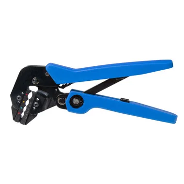 Ancor Pince à sertir à cliquet simple coudée de calibre 22 à 8 AWG